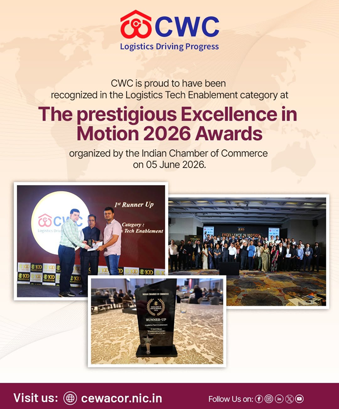 CWC recognized in Logistics Tech Enablement category